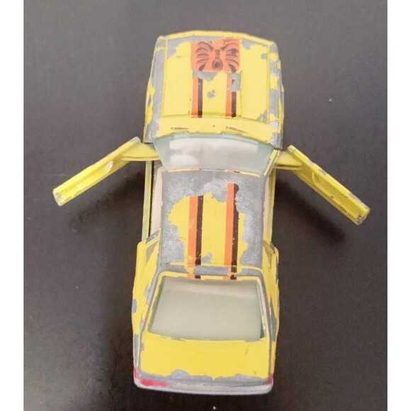 Yatming Ford Mustang Turbo Cobra Yellow No. 1067 Hong Kong Vintage Diecast Toy - Picture 11 of 16